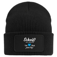 Beanie mit Patch Scheiß auf Vatertag liebe dich...