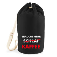 Seesack Brauche mehr Schlaf Kaffee 20 Liter Black