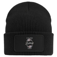 Beanie mit Patch Du Bist Lieblings Kollegin Black