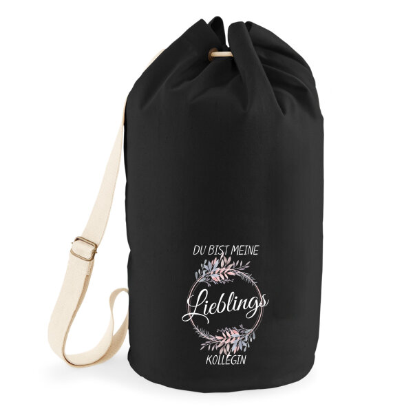 Seesack Du Bist Lieblings Kollegin 20 Liter Black