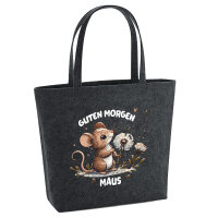 Filz Shopper Guten Morgen Maus 22 Liter