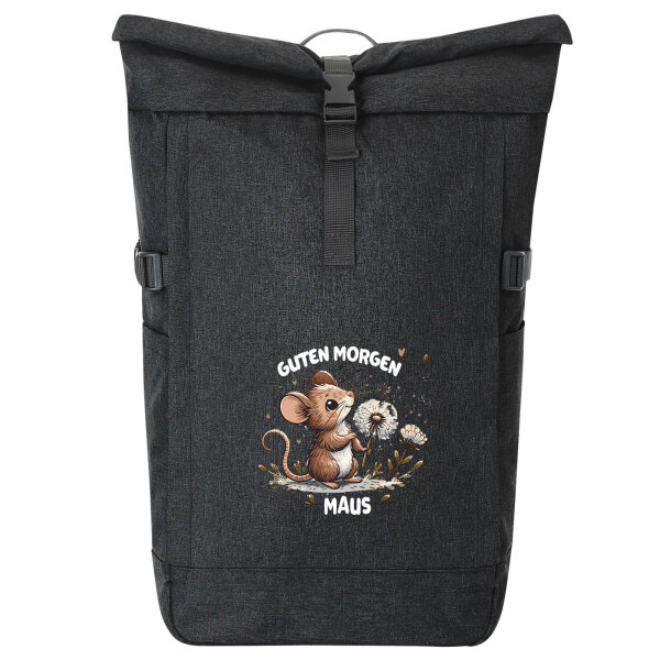 Kurierrucksack Guten Morgen Maus 30-44 Liter Black Melange