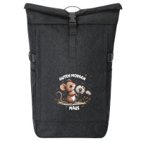 Kurierrucksack Guten Morgen Maus 30-44 Liter Black Melange