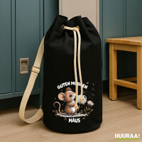 Seesack Guten Morgen Maus 20 Liter Black