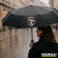 Regenschirm Guten Morgen Maus 98cm Schwarz