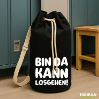 Seesack Bin da  kann losgehen 20 Liter Black