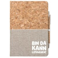 Notizbuch A5 Bin da  kann losgehen 80 Blatt inkl....