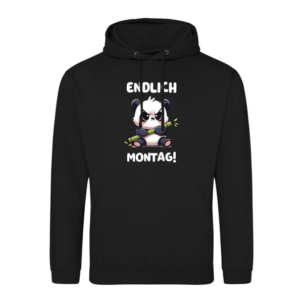 Unisex Hoodie Endlich Montag grimmiger Panda