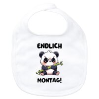 Baby L&auml;tzchen Endlich Montag grimmiger Panda