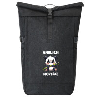 Kurierrucksack Endlich Montag grimmiger Panda 30-44 Liter...