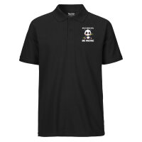 Herren Polo Shirt Halt die Fresse grimmiger Panda