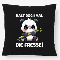 Kissen Halt die Fresse grimmiger Panda 40x40cm
