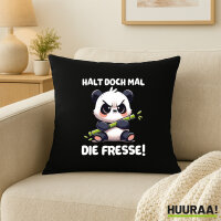 Kissen Halt die Fresse grimmiger Panda 40x40cm