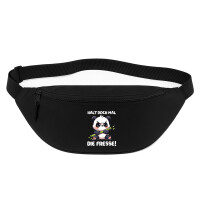 Bauchtasche Halt die Fresse grimmiger Panda 2,5 Liter Black