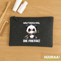 Kulturbeutel Halt die Fresse grimmiger Panda 1 Liter...