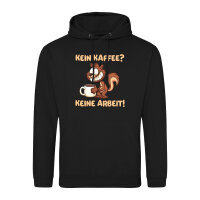 Unisex Hoodie Kein Kaffee keine Arbeit Eichhörnchen
