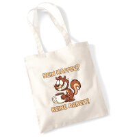 Jutebeutel Kein Kaffee keine Arbeit Eichhörnchen 10...