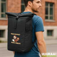 Kurierrucksack Kein Kaffee keine Arbeit Eichhörnchen...