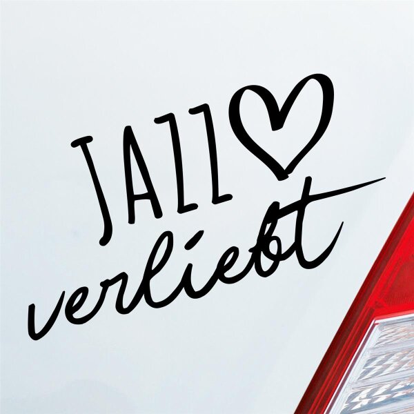 Autoaufkleber Jazz verliebt ca. 19x10cm