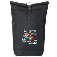 Kurierrucksack Kaffee kaputt immer noch Müde...