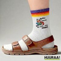 Unisex Socken Kaffee kaputt immer noch Müde süßer Fuchs Baumwolle