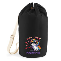 Seesack Pew Pew cooles Einhorn 20 Liter Black