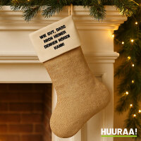 Weihnachtsstrumpf Gut das mich keiner denken hört...