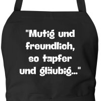 Schürze Mutig freundlich tapfer und gläubig mit...