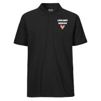 Herren Polo Shirt Lieblingsmensch Herz