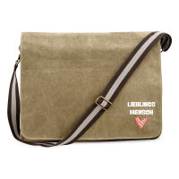 Umhängetasche Lieblingsmensch Herz 14 Liter