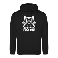 Unisex Hoodie F*ck you grimmige Katze