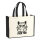 Jutetasche F*ck you grimmige Katze 21 Liter Black