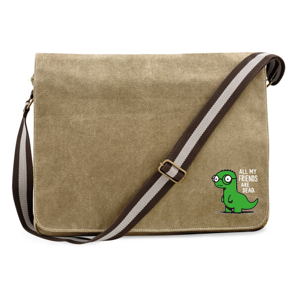 Umhängetasche All friends are dead T-Rex 14 Liter