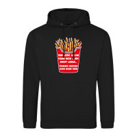Unisex Hoodie Liebe allein nicht Pommes dabei
