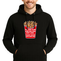 Unisex Hoodie Liebe allein nicht Pommes dabei