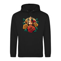 Unisex Hoodie Mittelfinger Rosen