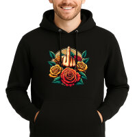 Unisex Hoodie Mittelfinger Rosen