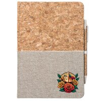 Notizbuch A5 Mittelfinger Rosen 80 Blatt inkl. Kugelschreiber