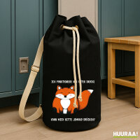 Seesack Drück mich Fuchs 20 Liter Black