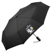 Regenschirm Ich Glitzerpupse Einhorn 98cm Schwarz