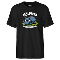 Herren T-Shirt Nölpferd, alles kacke Nilpferd