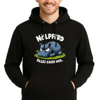 Unisex Hoodie Nölpferd, alles kacke Nilpferd
