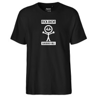 Herren T-Shirt F*ck dick so viel Strichmännchen