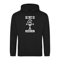 Unisex Hoodie F*ck dick so viel Strichmännchen