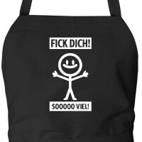 Schürze F*ck dick so viel Strichmännchen mit...