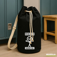 Seesack F*ck dick so viel Strichmännchen 20 Liter Black