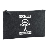Kulturbeutel F*ck dick so viel Strichmännchen 1...