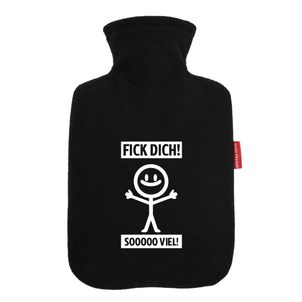 Wärmflasche F*ck dick so viel Strichmännchen