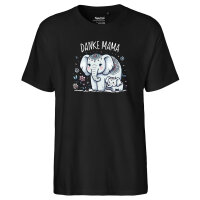 Herren T-Shirt Danke Mama Elefanten