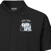 Herren Polo Shirt Danke Mama Elefanten